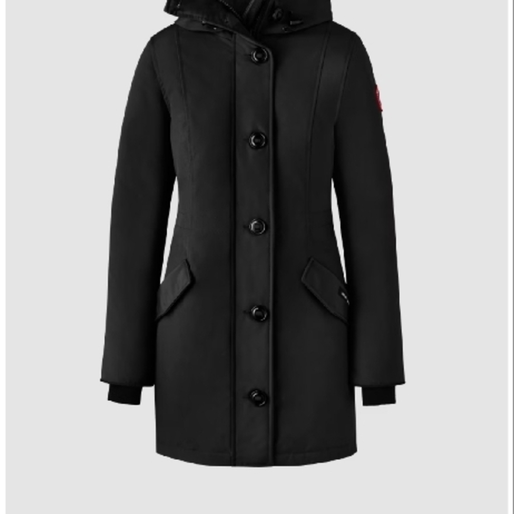 Canada Goose Rossclaire Parka Heritage With Fur-Trimmed Hood and Cinched Waist - Picture 5 of 7